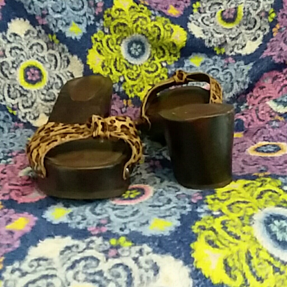 Wooden cheetah platforms